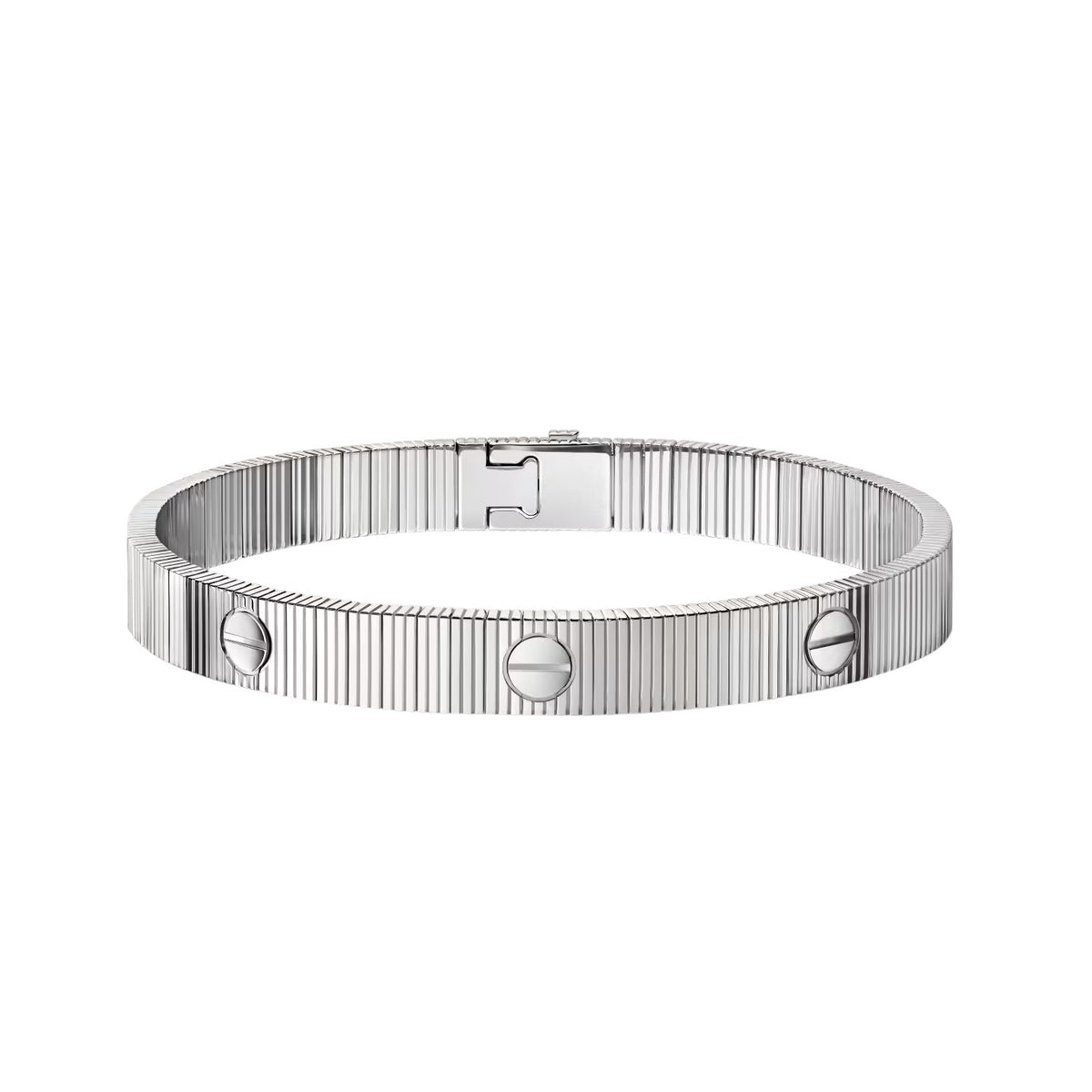 [AuraEcho]Clover & Love Sliver 2-Piece Bracelet Stack Set