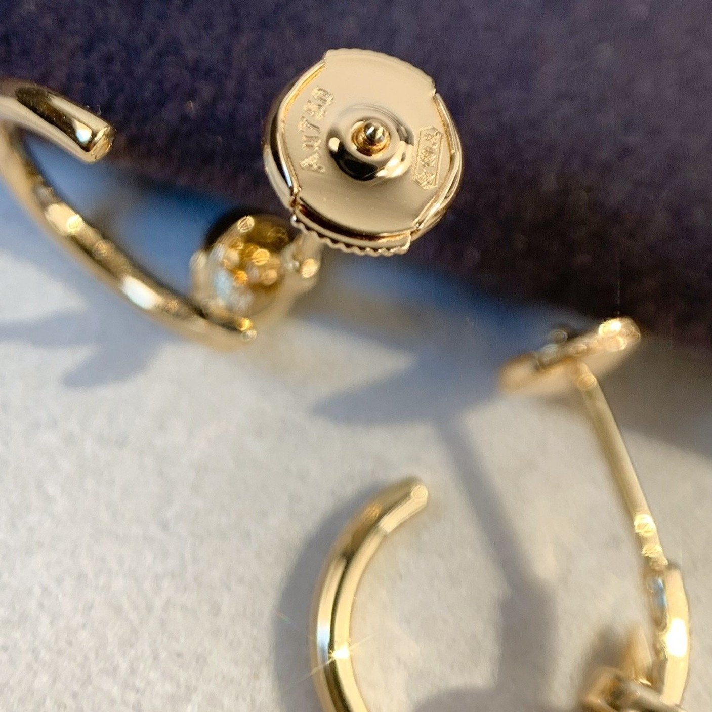 [AuraEcho]JUSTE EARRINGS PINK GOLD