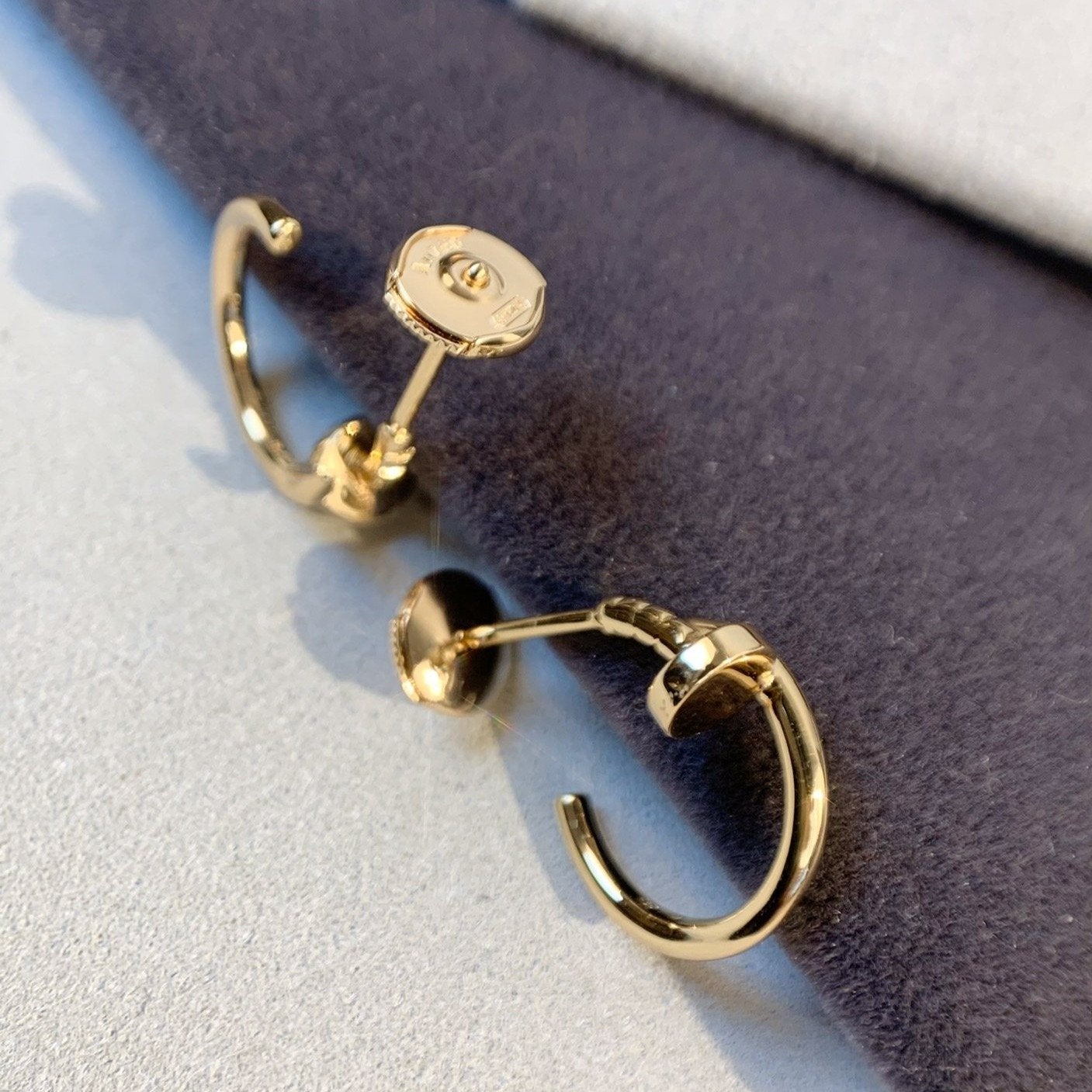 [AuraEcho]JUSTE EARRINGS PINK GOLD