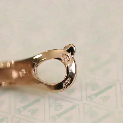 [AuraEcho]CLOVER MEDIUM 1 MOTIFS FUll DIAMOND EARRINGS