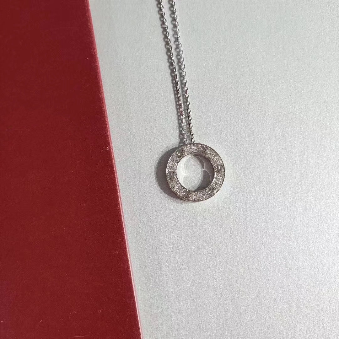 [AuraEcho]LOVE NECKLACE ADJUSTABLE SILVER