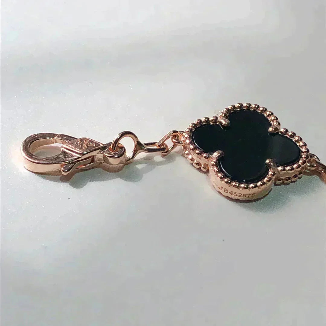 [AuraEcho]CLOVER 5 MOTIFS MULTICOLOR  BRACELET