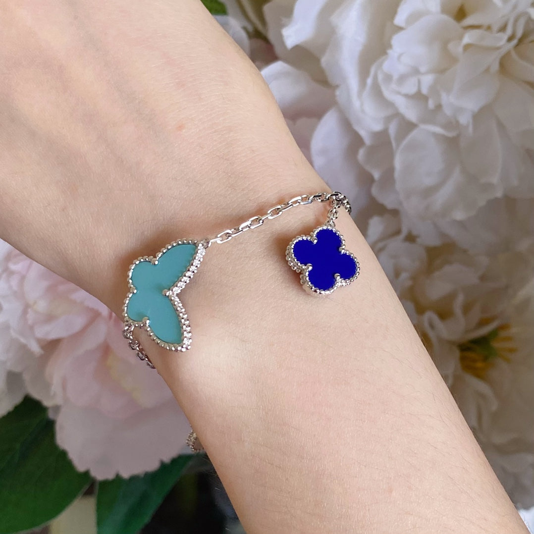 [AuraEcho]LUCKY SPRING SILVER BRACELET 4 MOTIF