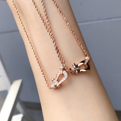 [AuraEcho]FORCE 10 PINK GOLD DIAMOND NECKLACE