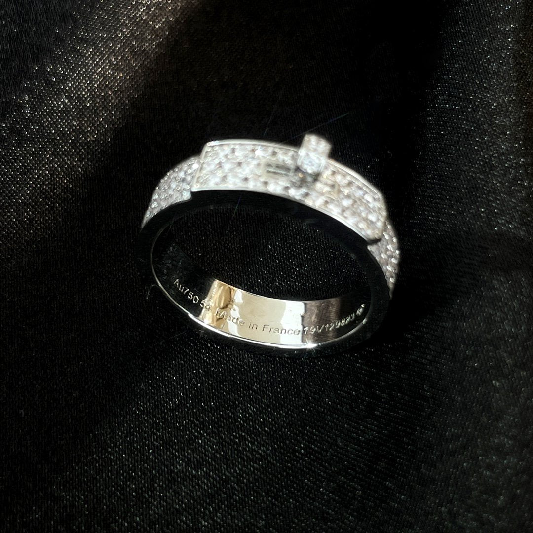 [AuraEcho]KELLY SILVER DIAMOND RING