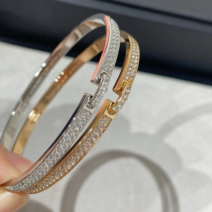 [AuraEcho]LIENS VIDENCE DIAMOND PAVED BRACELET