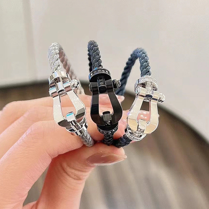 [AuraEcho]FORCE LARGE HORSESHOE NO DIAMOND BRACELET GOLD