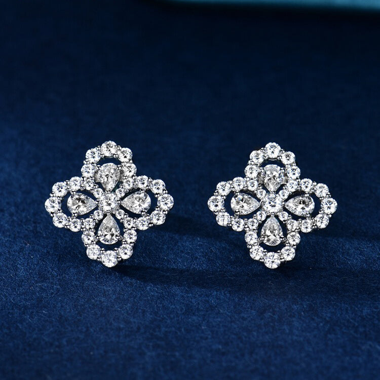 [AuraEcho]LOOP EARRINGS FULL MOTIF DIAMOND 16MM