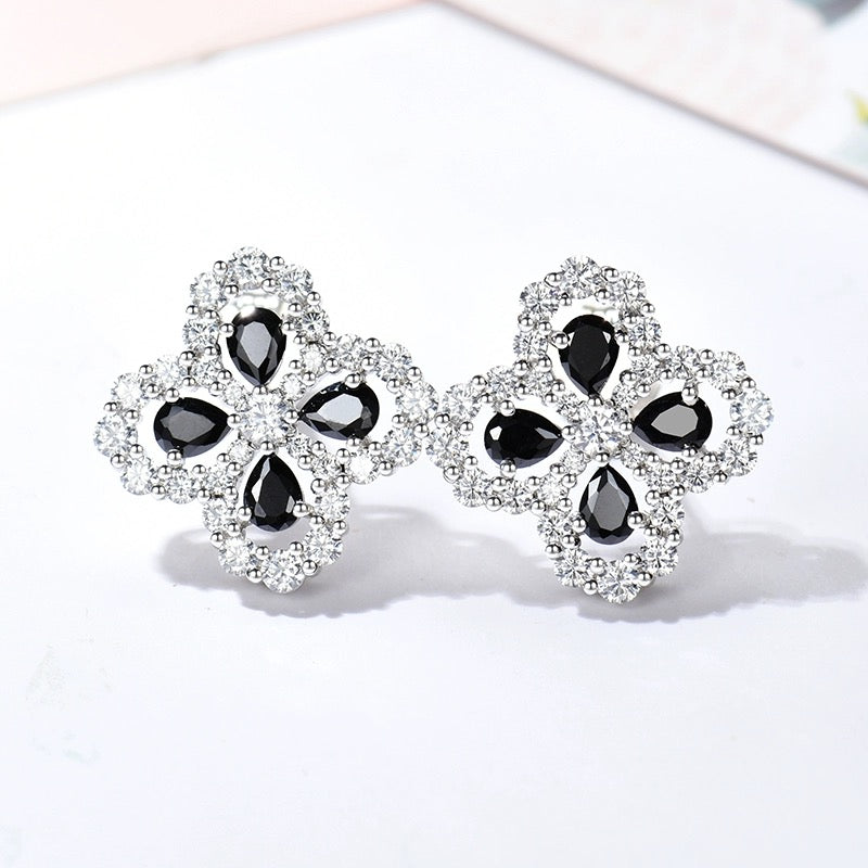 [AuraEcho]LOOP EARRINGS FULL MOTIF DIAMOND 16MM