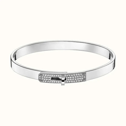 [AuraEcho]KELLY SILVER DIAMOND BRACELET