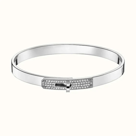 [AuraEcho]KELLY SILVER DIAMOND BRACELET