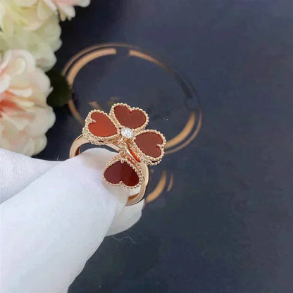 [AuraEcho]SWEET CLOVER CARNELIAN RING