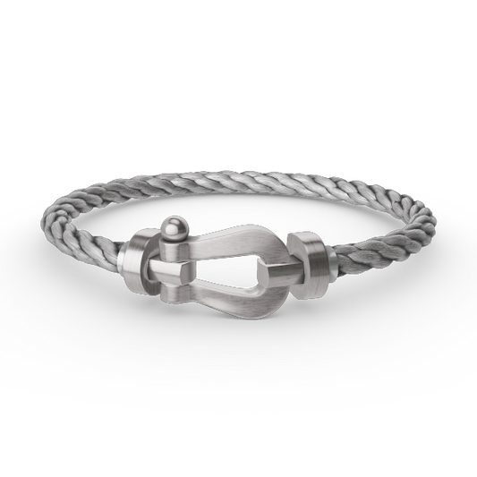 [AuraEcho]FORCE LARGE HORSESHOE NO DIAMOND BRACELET SILVER