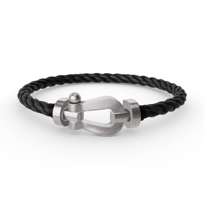 [AuraEcho]FORCE LARGE HORSESHOE NO DIAMOND BRACELET SILVER